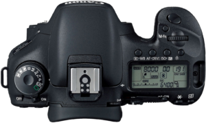 Canon EOS APS C 7D DSLR Digital Camera Top View