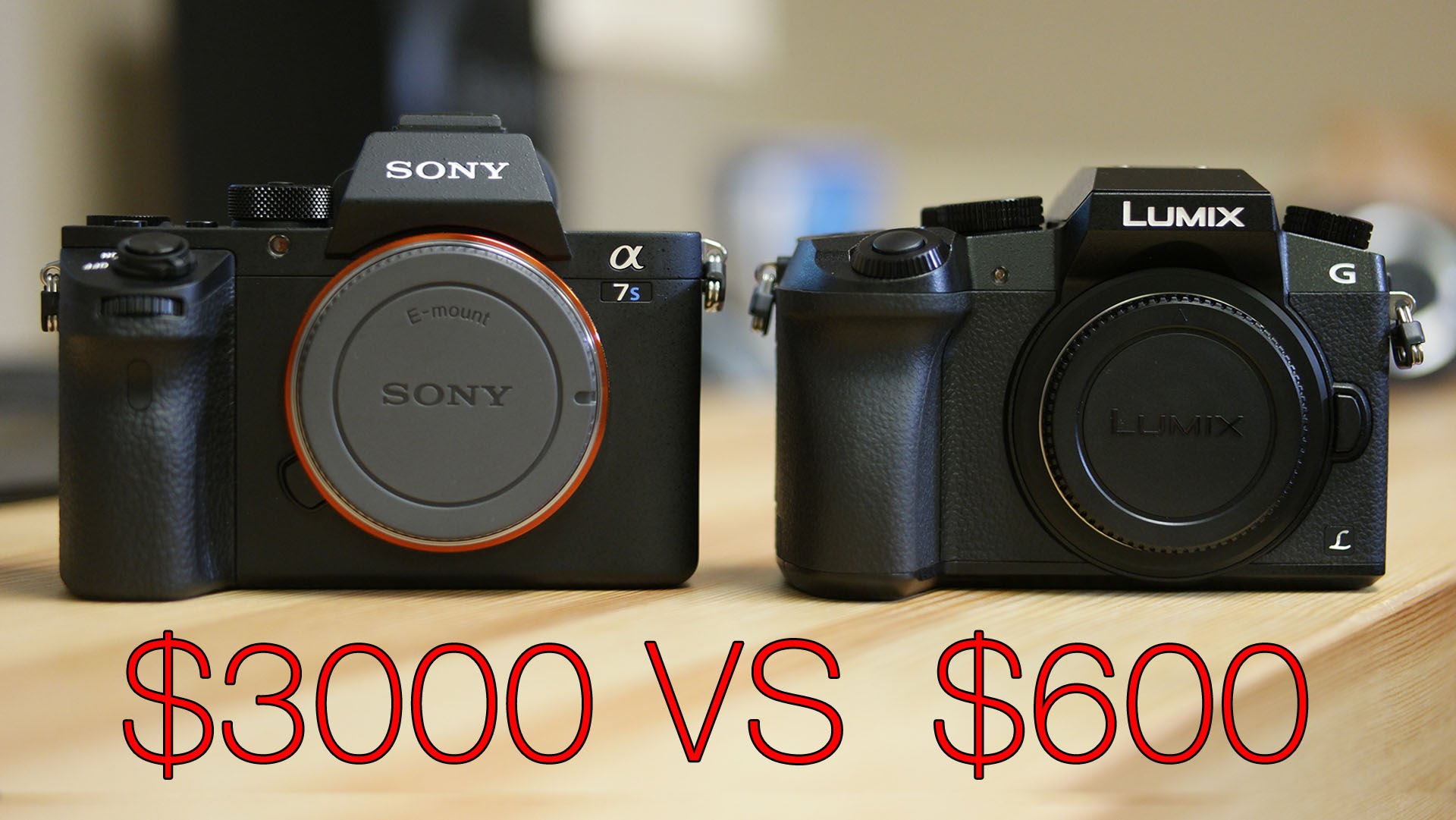$600 vs $3000 – Panasonic G7 vs Sony A7s2 – 4K Comparison