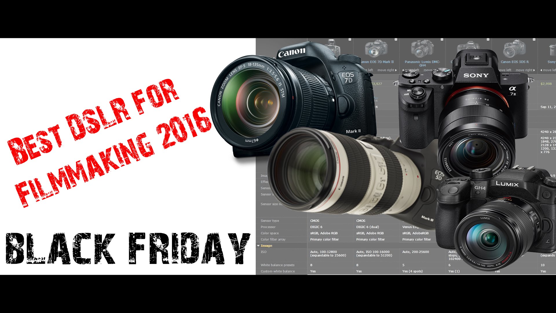 Best Dslr Camera for Filmmaking – 2016 || Black Friday