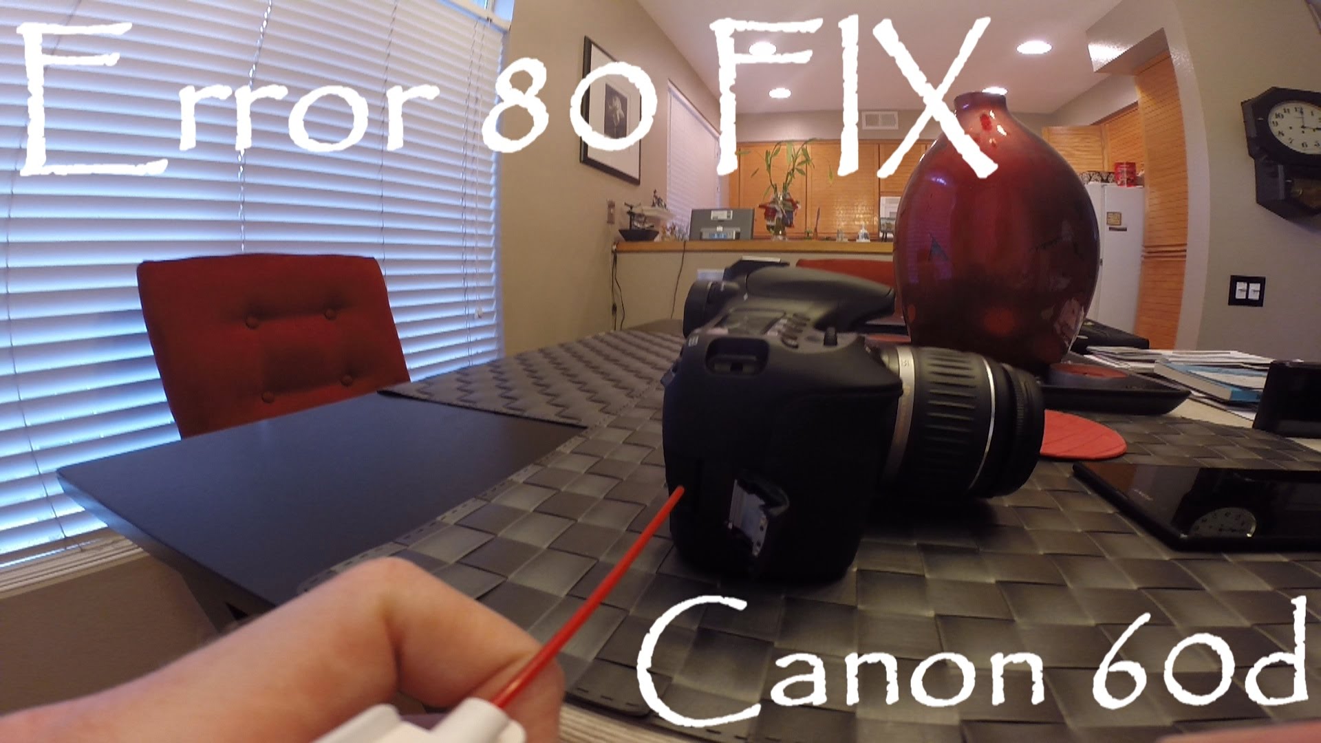 Canon 60d DSLR Camera Error 80 FIX
