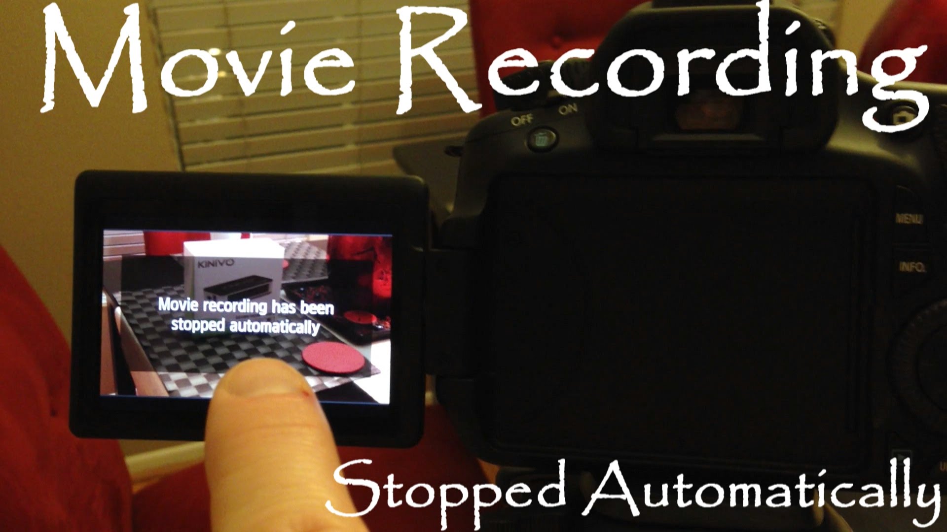 Canon DSLR Camera – Movie Recording Has Been Stopped Automatically FIX