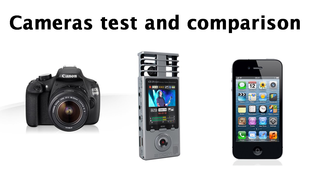Canon EOS 1200D camera test and comparison with iPhone 4S and Zoom Q3 HD