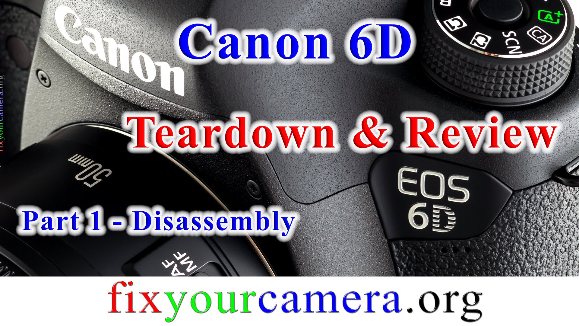 Canon EOS 6D DSLR Teardown & Review *part 1/5* Disassembly & Camera Weather Sealing WARNING