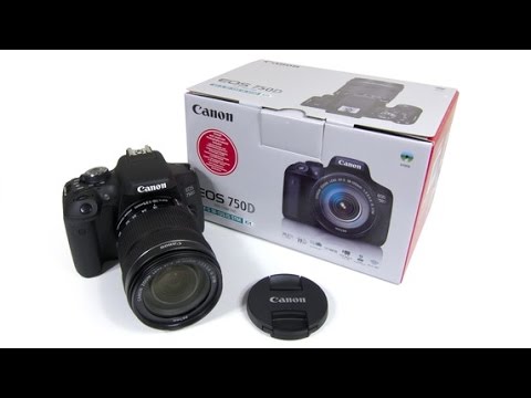 Canon EOS 750D Digital SLR Camera+ Video Creator Accessorie Pack Unboxing