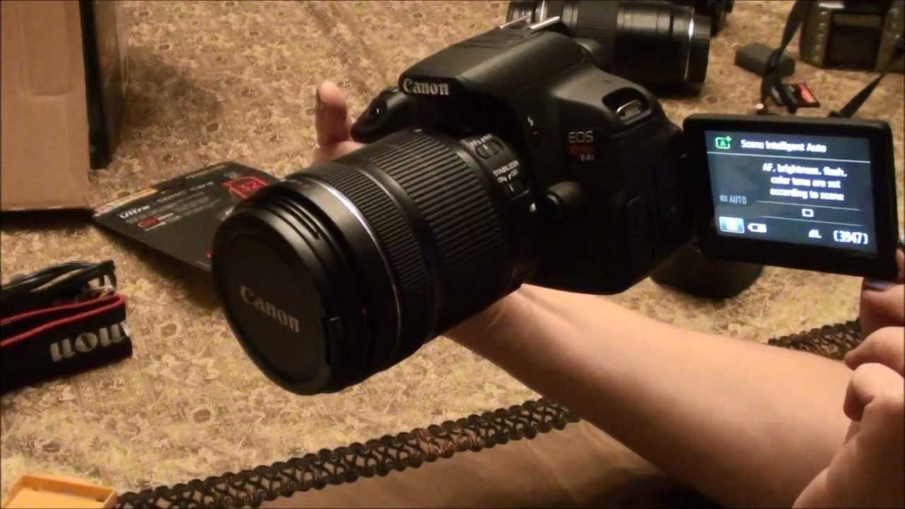 Canon T4i SLR Camera unboxing for Scrapbooking and Videos