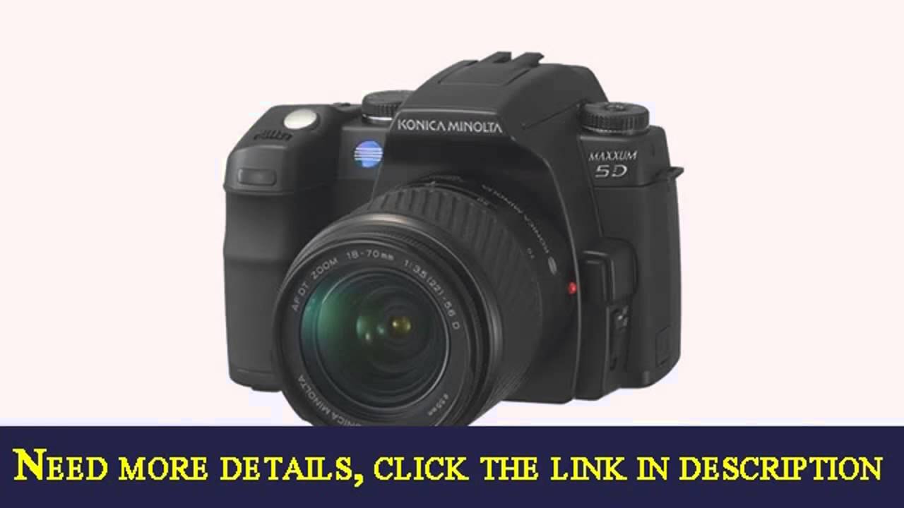 Check Konica Minolta Maxxum 5D 6.1MP Digital SLR Camera with Anti Shake & 18 Product images