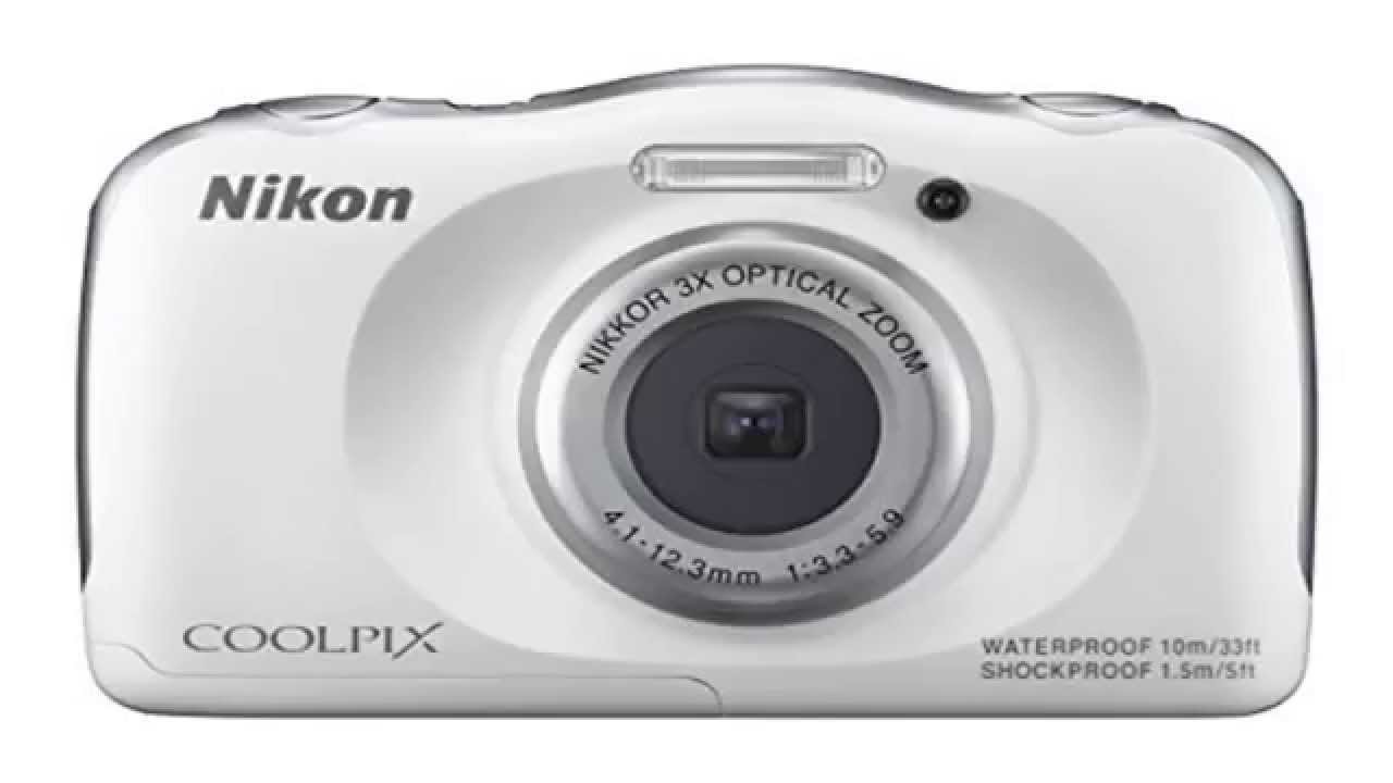 Details Nikon COOLPIX S33 Waterproof Digital Camera (White) Best