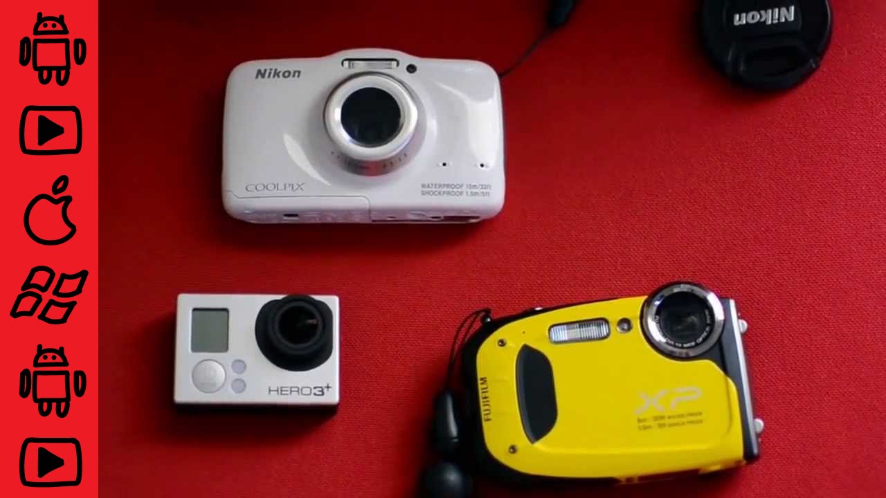 GroPro Vs. Fujifilm Finepix XP 60 Vs. Nikon Coolpix S32 – Waterproof Camera Comparison