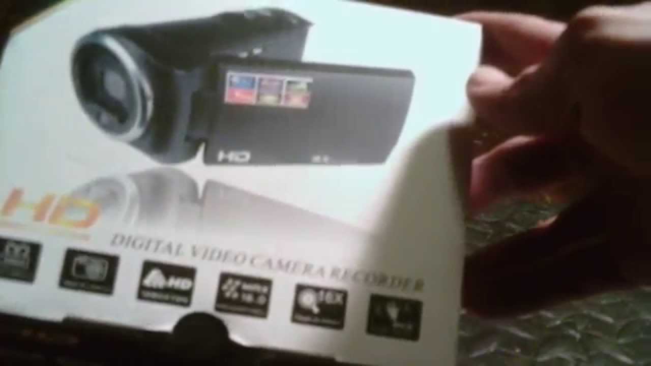 HD high definition digital video camera (unboxing)
