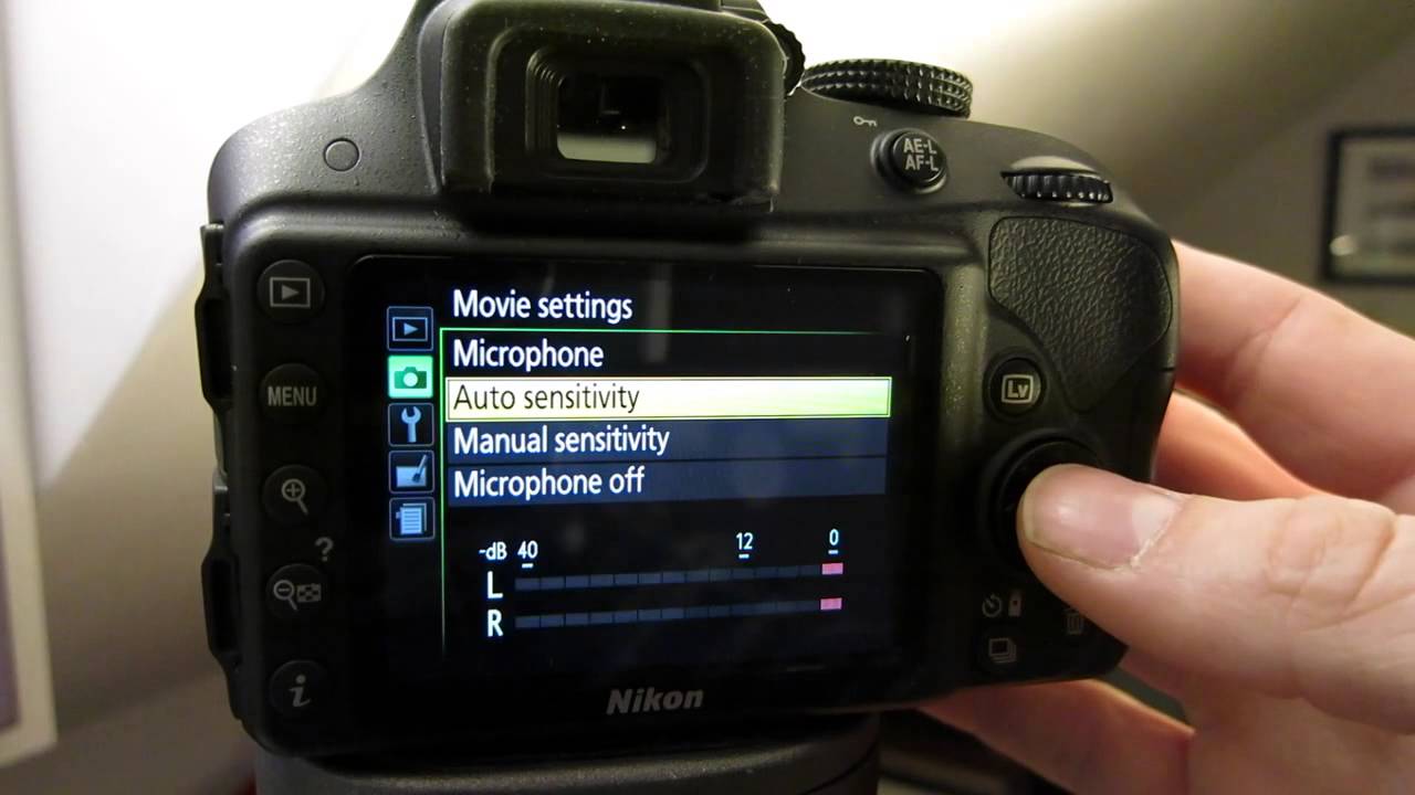How to change movie settings on the Nikon D3300