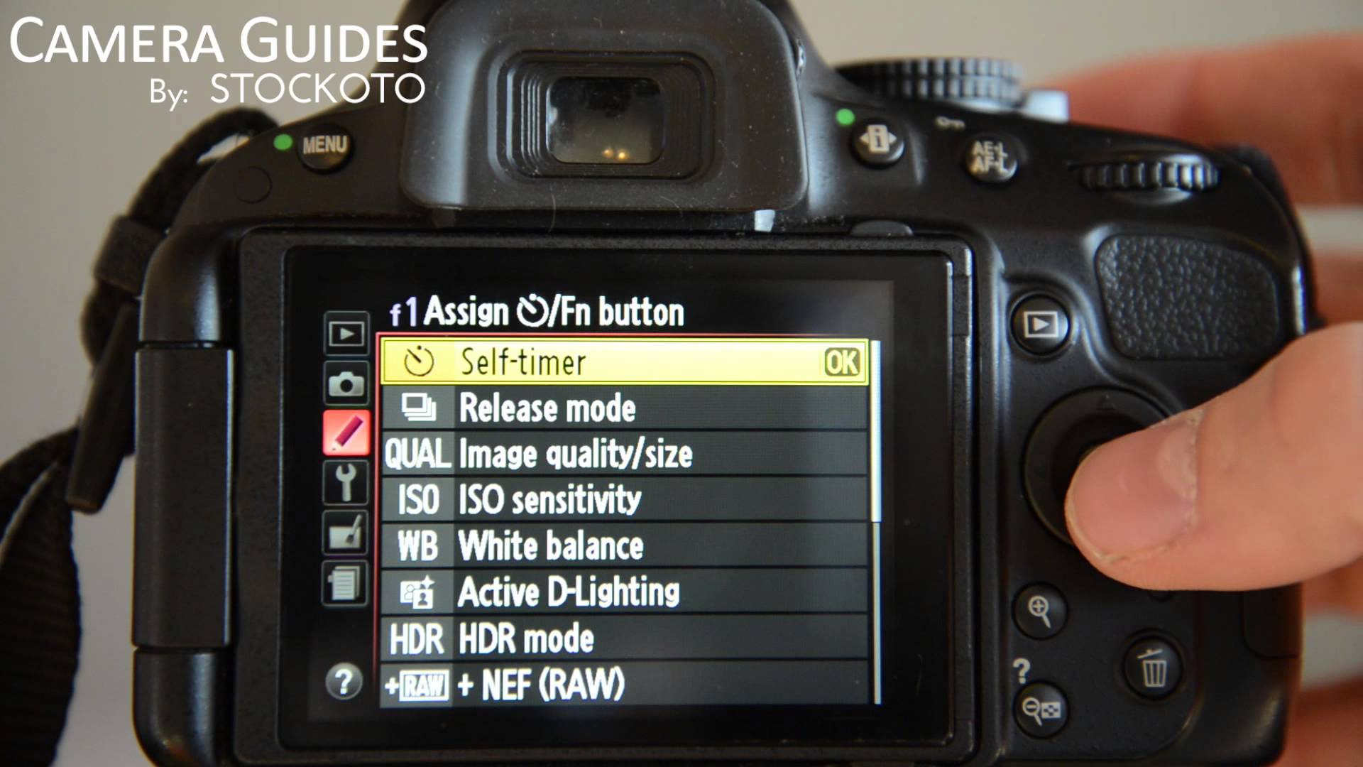 How to set Custom Fn Button on a Nikon D5100 , D5200, D5300