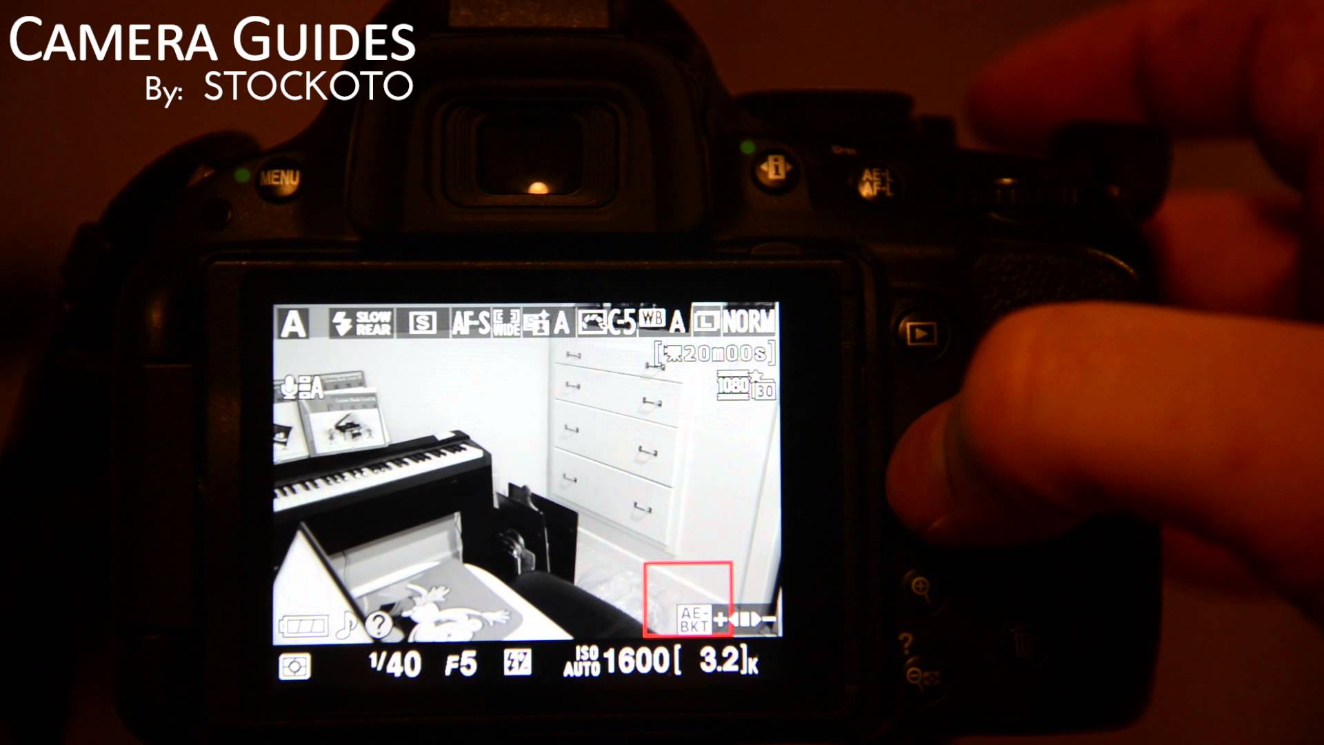 How to turn on Live View mode on a Nikon D5100 , D5200, D5300