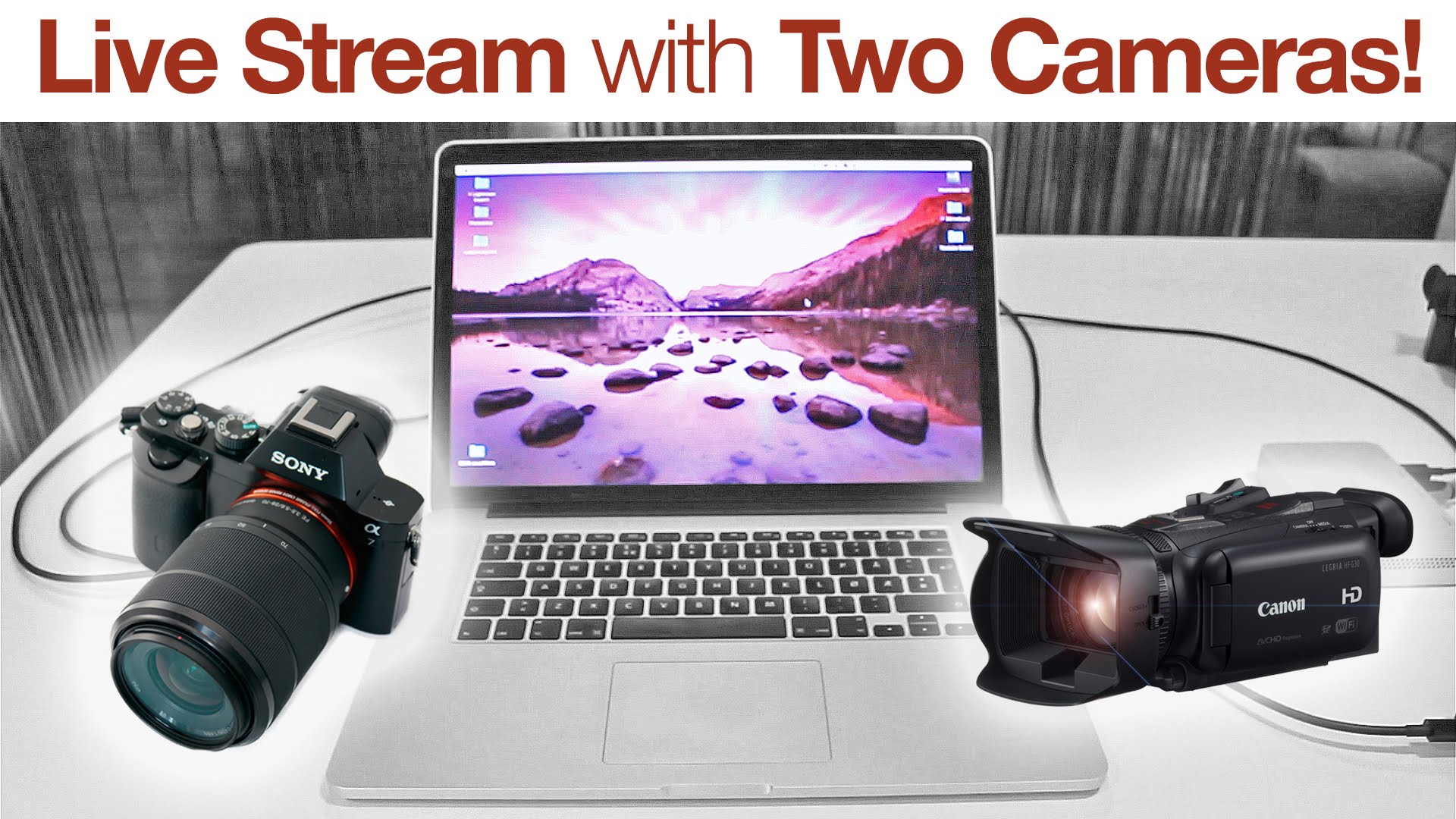Live Stream with Two Cameras – (How to) [BlackMagic Ultrastudio Mini Recorder + YouTube]