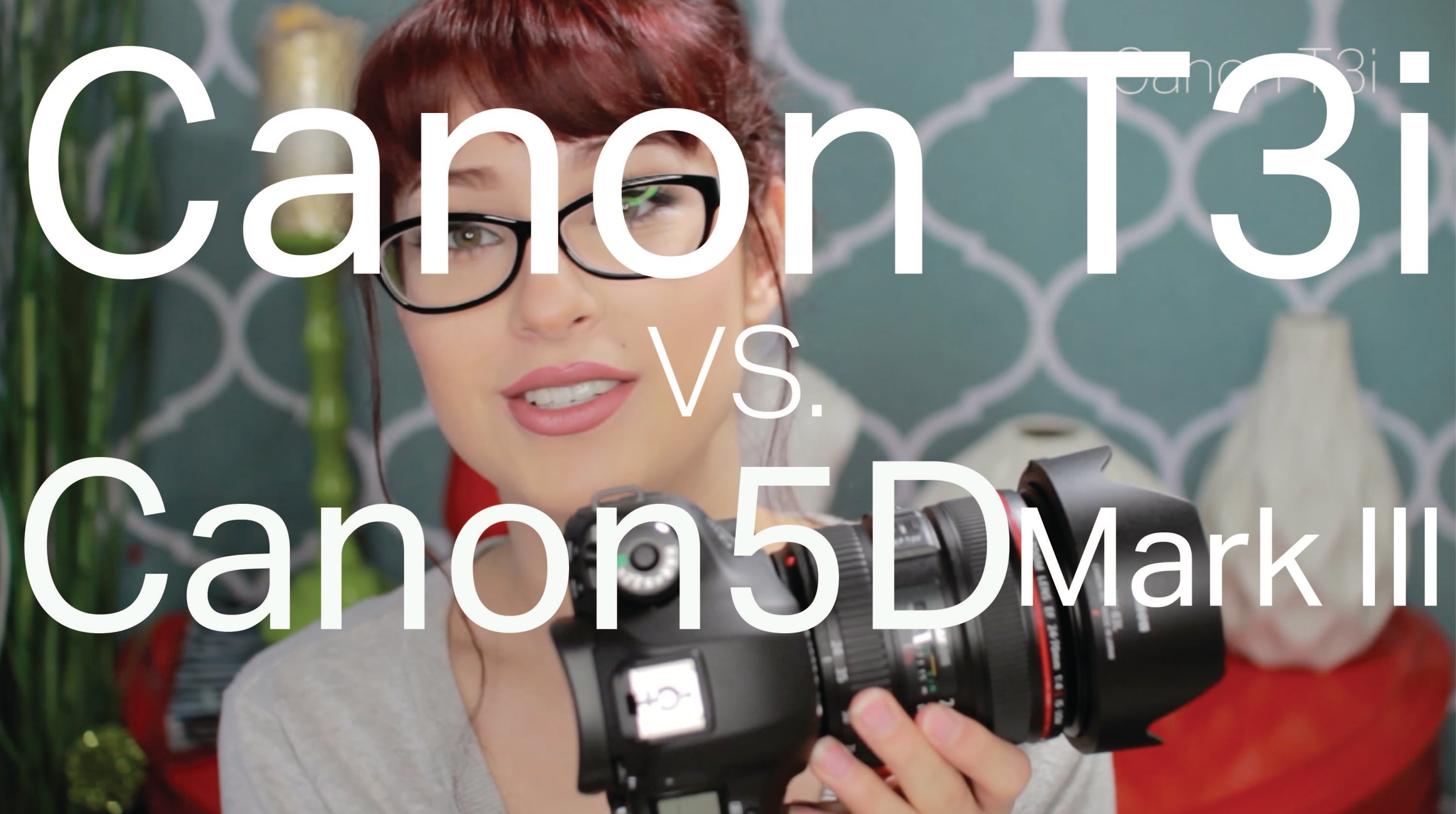 My Camera Setup | Canon t3i w/ sigma 30mm lens VS. Canon5D Mark iii 24-40mm lens