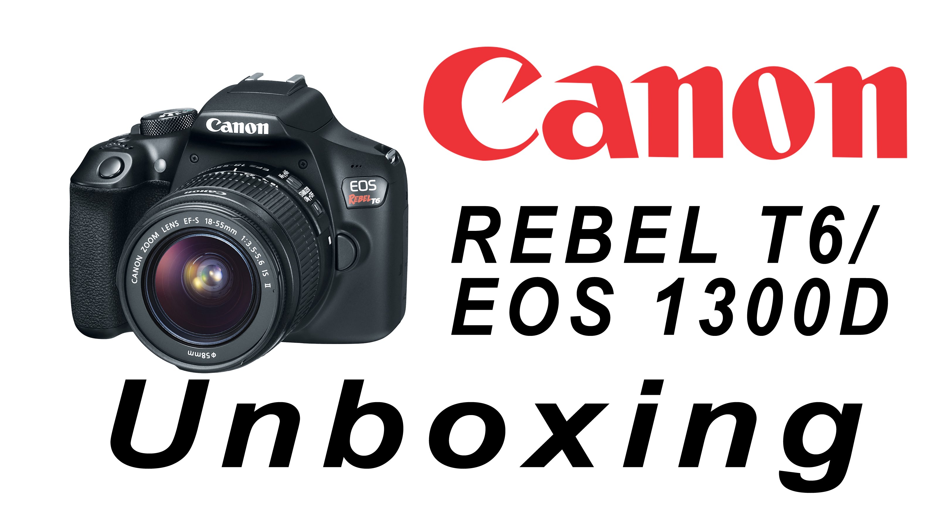 New Canon Rebel T6 / Eos 1300D DSLR camera unboxing video | first look – YouTube