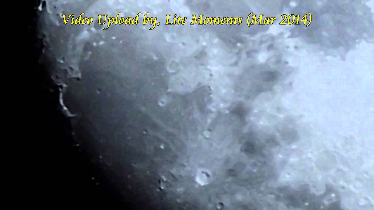 Nikon CoolPix P600 ~ Full zoom on Moon Rotation & Day Zoom (11 Mar 14)