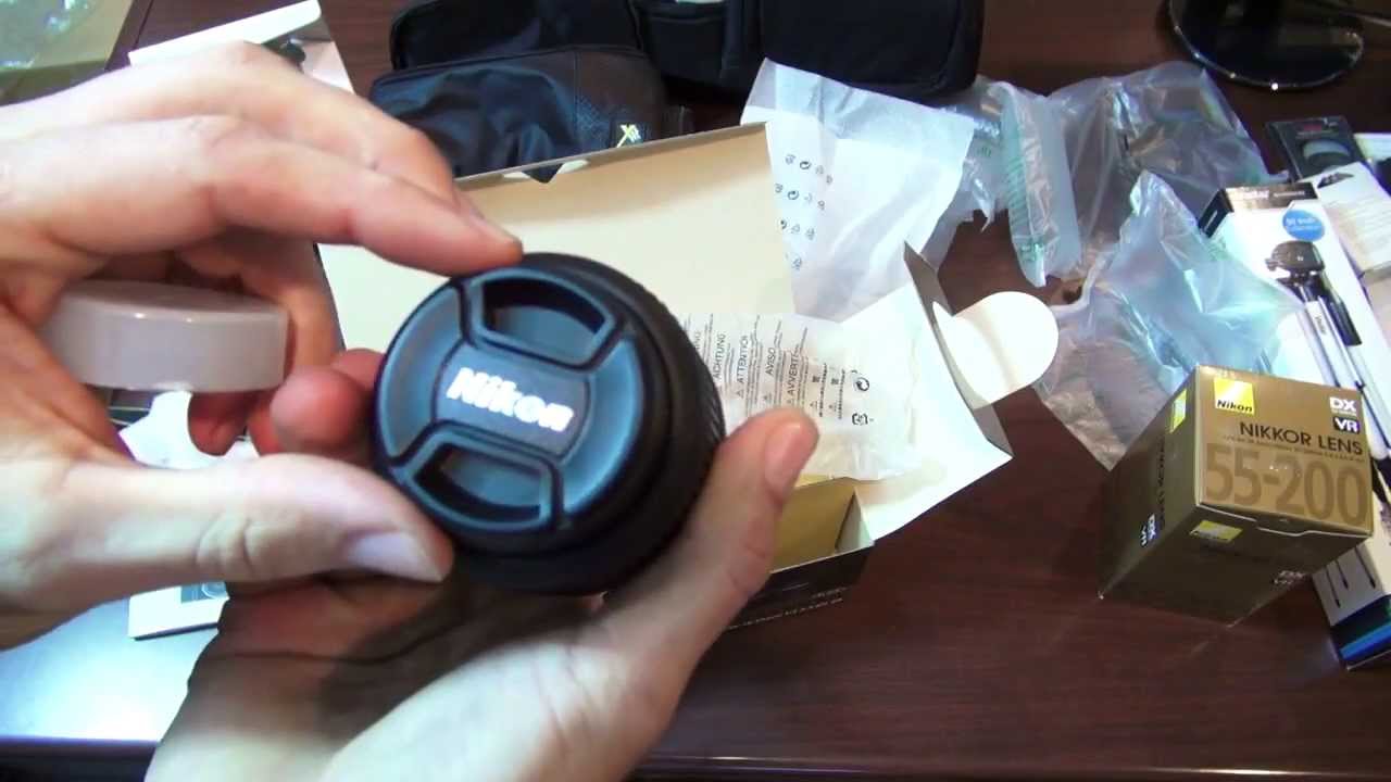 Nikon D5200 Unboxing 24.1 MP Package with Nikkor 18-55 and 55-200 Lens Unboxing Package Review