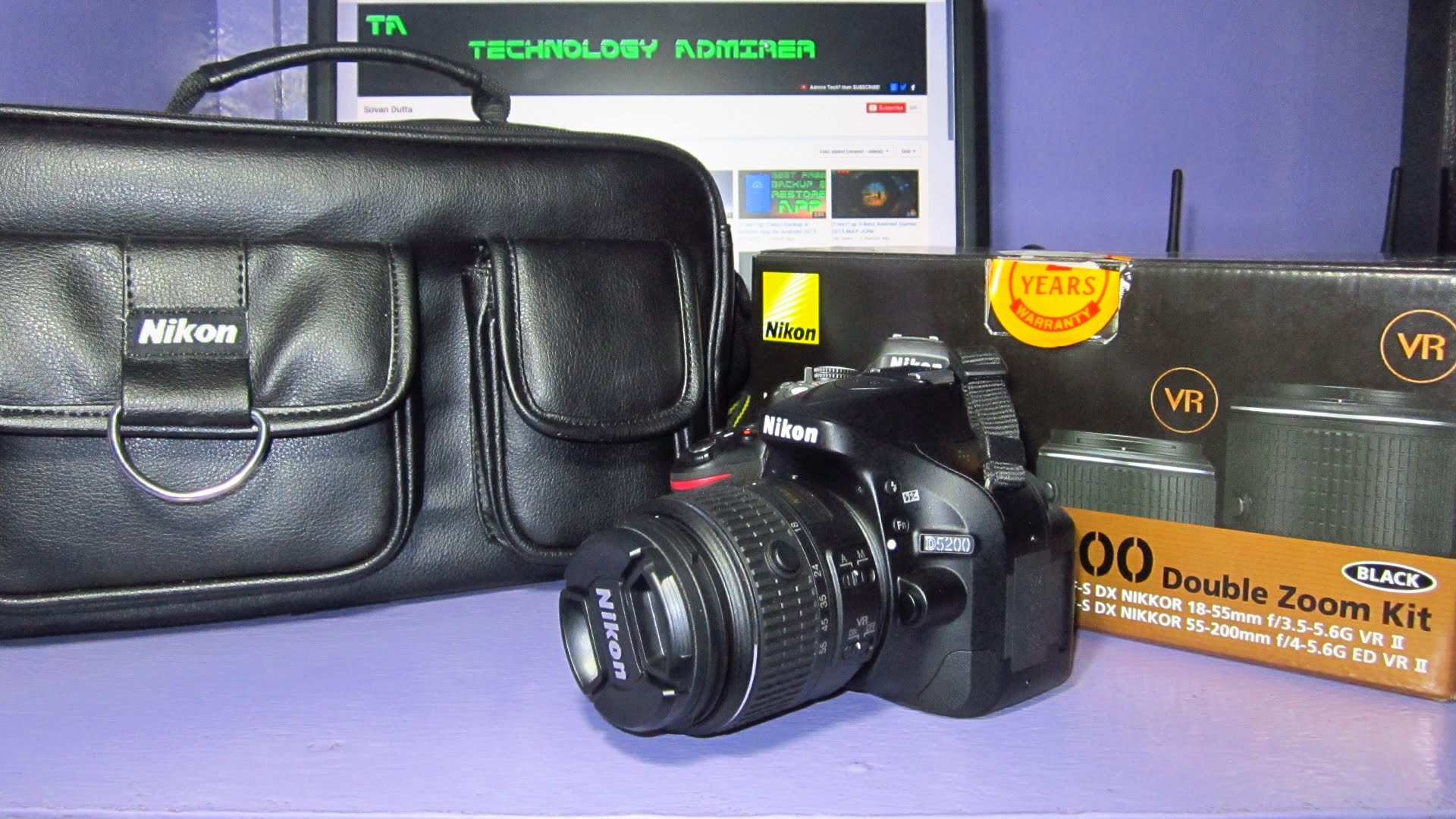 Nikon D5200 Unboxing India 2015-2016 with sample images/photos & sample slow motion video test