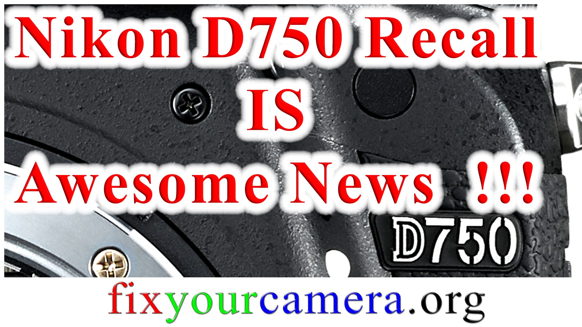 Nikon D750 recall service advisory is awesome news! Camera repair tech point of view and how to…