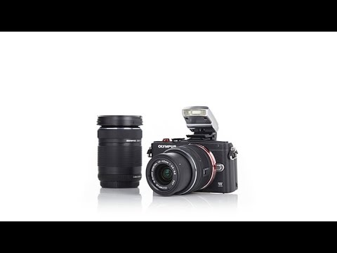 Olympus PEN 16MP Changeable Lens Camera with 2 Lenses
