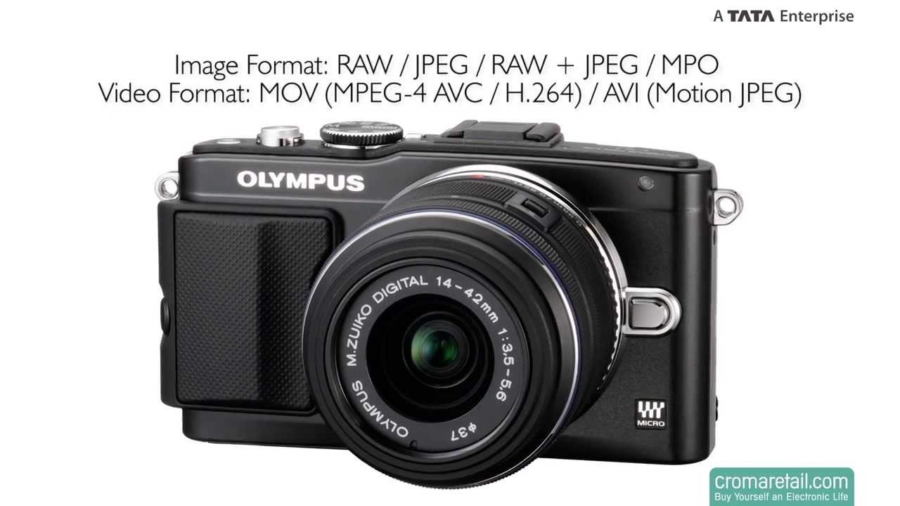 Olympus PEN Lite E-PL5 16 MP Digital SLR Camera (Black) (14-42 mm)