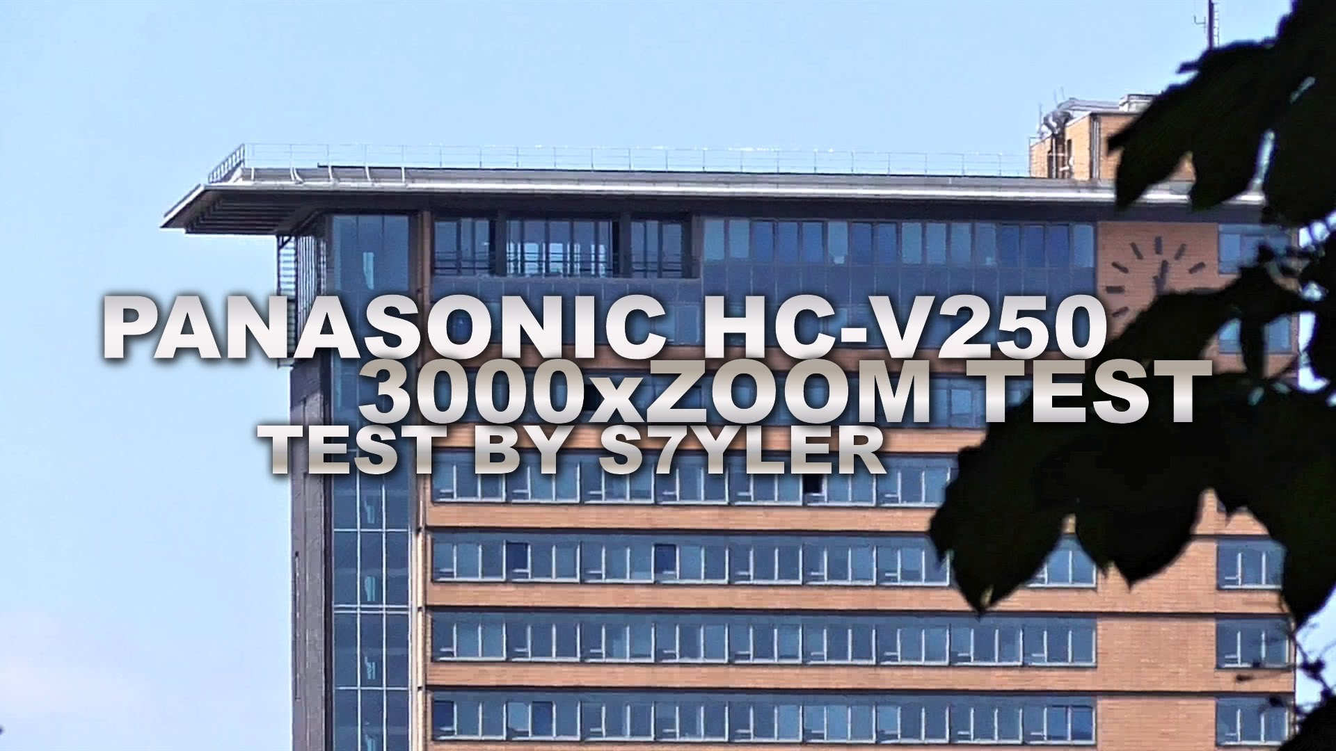 Panasonic HC-V250 Mega ZOOM Test [CAMCORDER TEST]