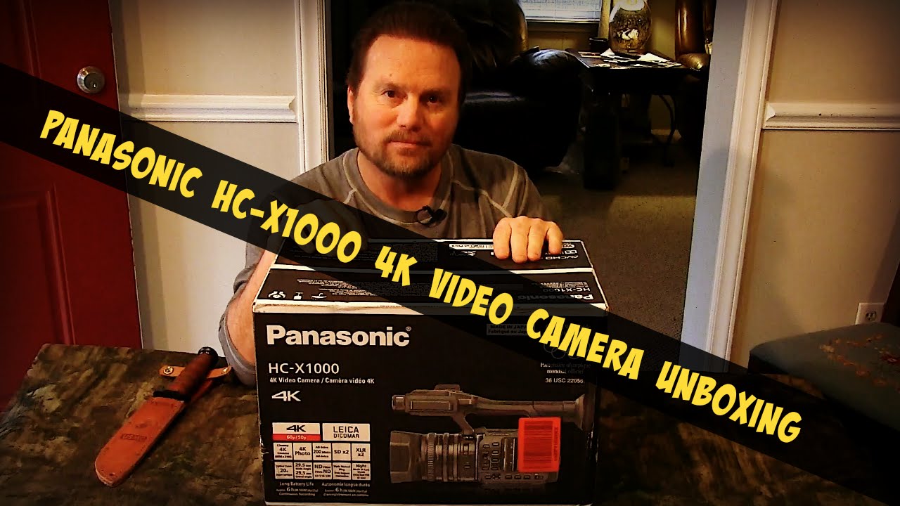 Panasonic HC-X1000 4K Video Camera Unboxing