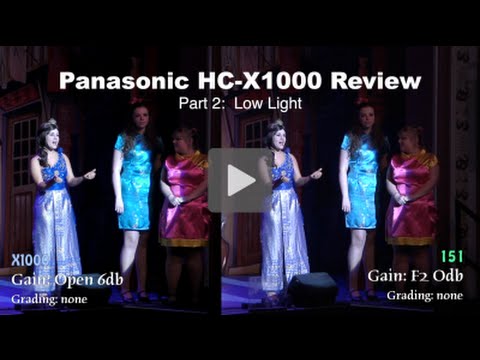 Panasonic HC-X1000 Review: Part 2 – Low Light test shots at a Panto