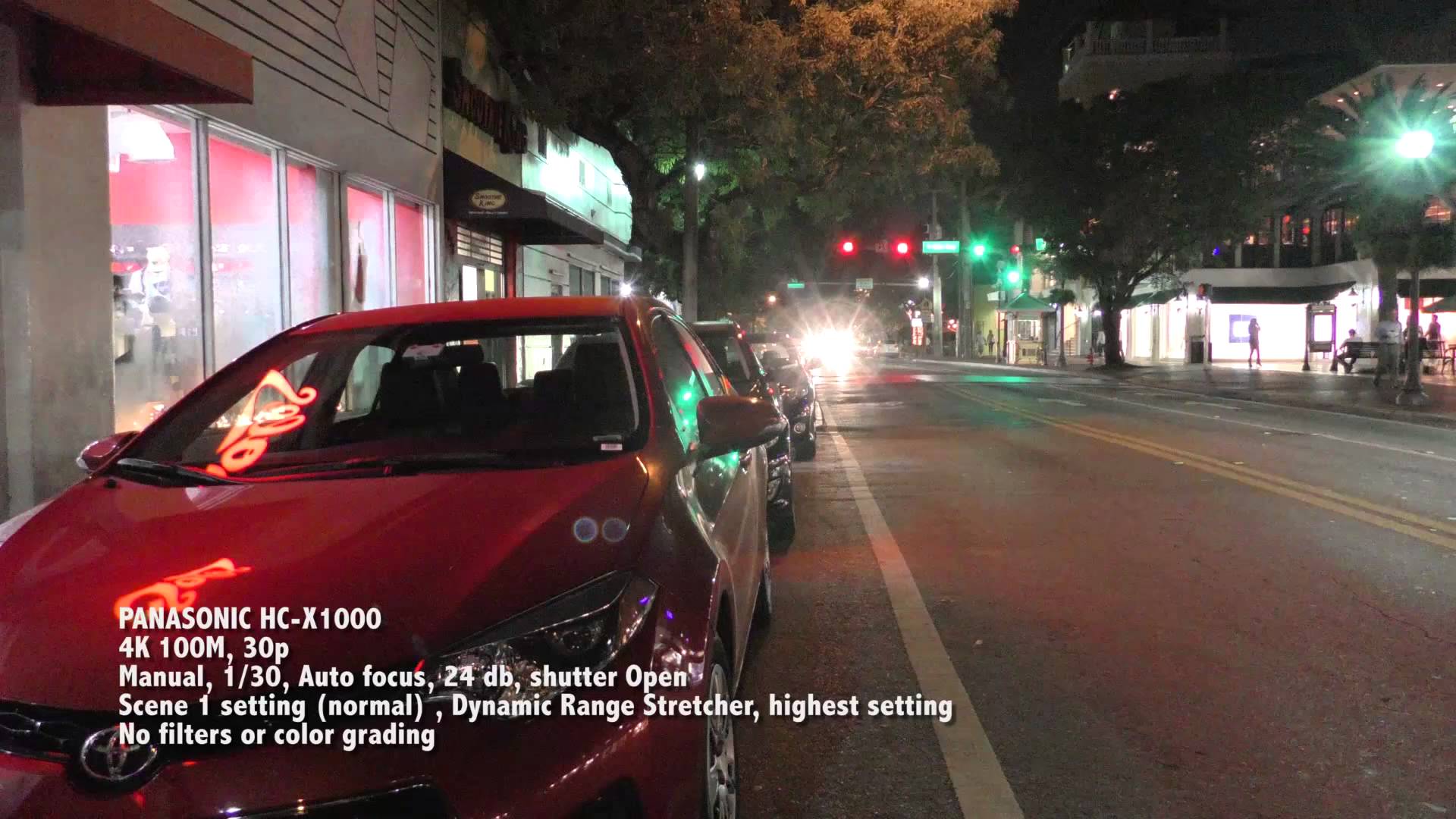 Panasonic HC-X1000 Test Videos in Low Light coconut Grove