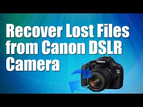 Restore Deleted Data: Recover Lost Files from Canon DSLR Camera