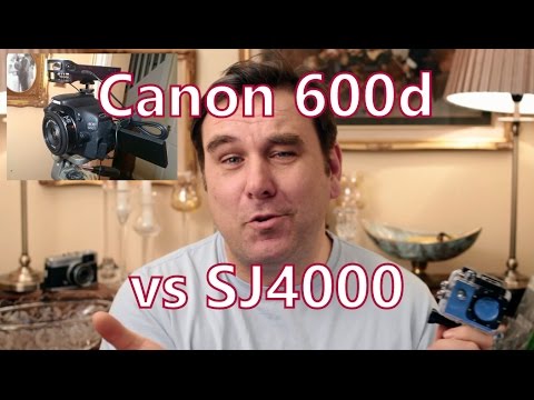 SJ4000 WiFi vs Canon 600d / T3i Video Test Comparison, Action Cam vs dSLR