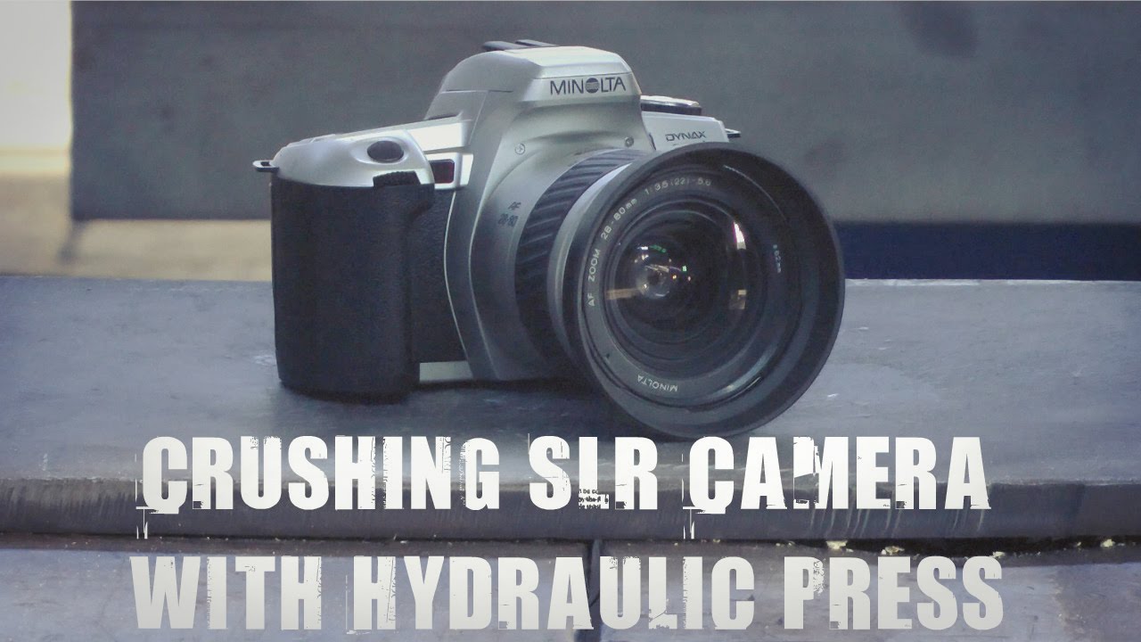 SLR Camera vs 500 Ton Hydraulic Press