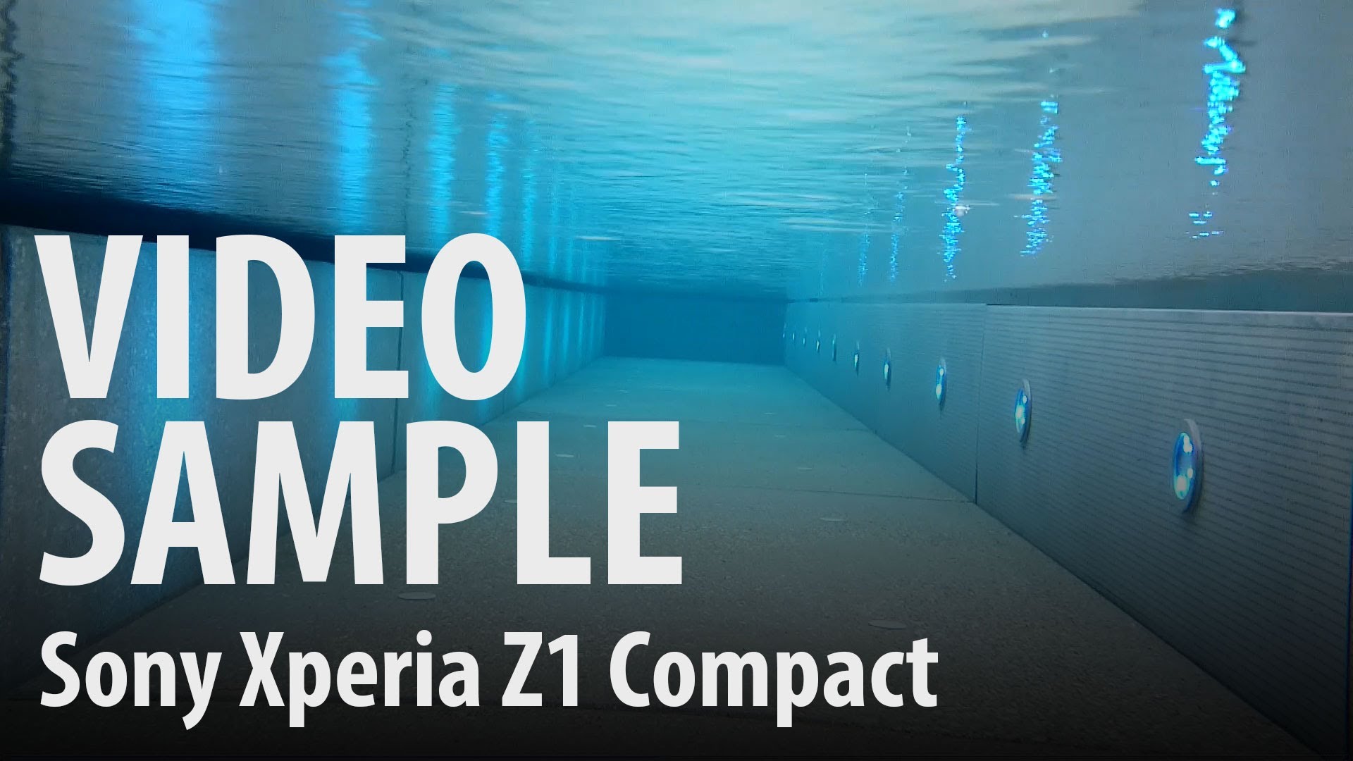 Sony Xperia Z1 Compact : underwater video sample