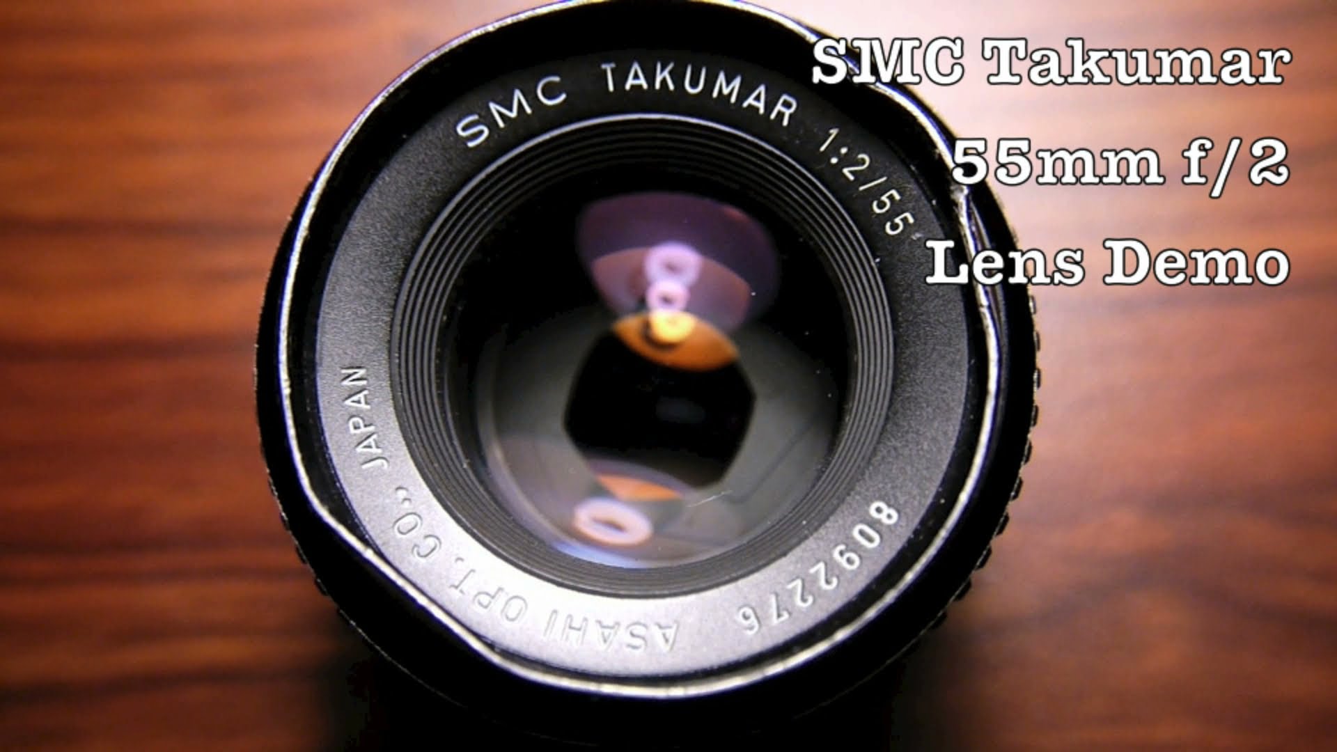 Takumar 55mm f/2 Normal Lens For m42 Mount 35mm SLR Cameras to DSLR Like Canon & Nikon w/ Adapters