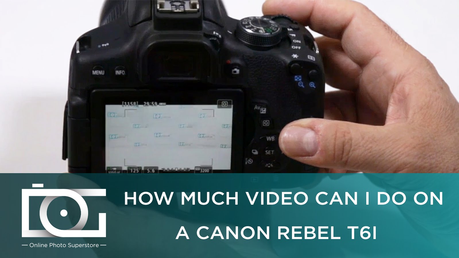 TUTORIAL | How Much Video Can I Do On CANON Rebel T6i Cameras