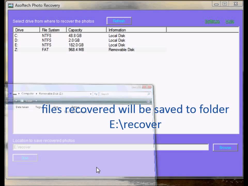 Undelete photos videos from Canon camera with canon camera recovery windows