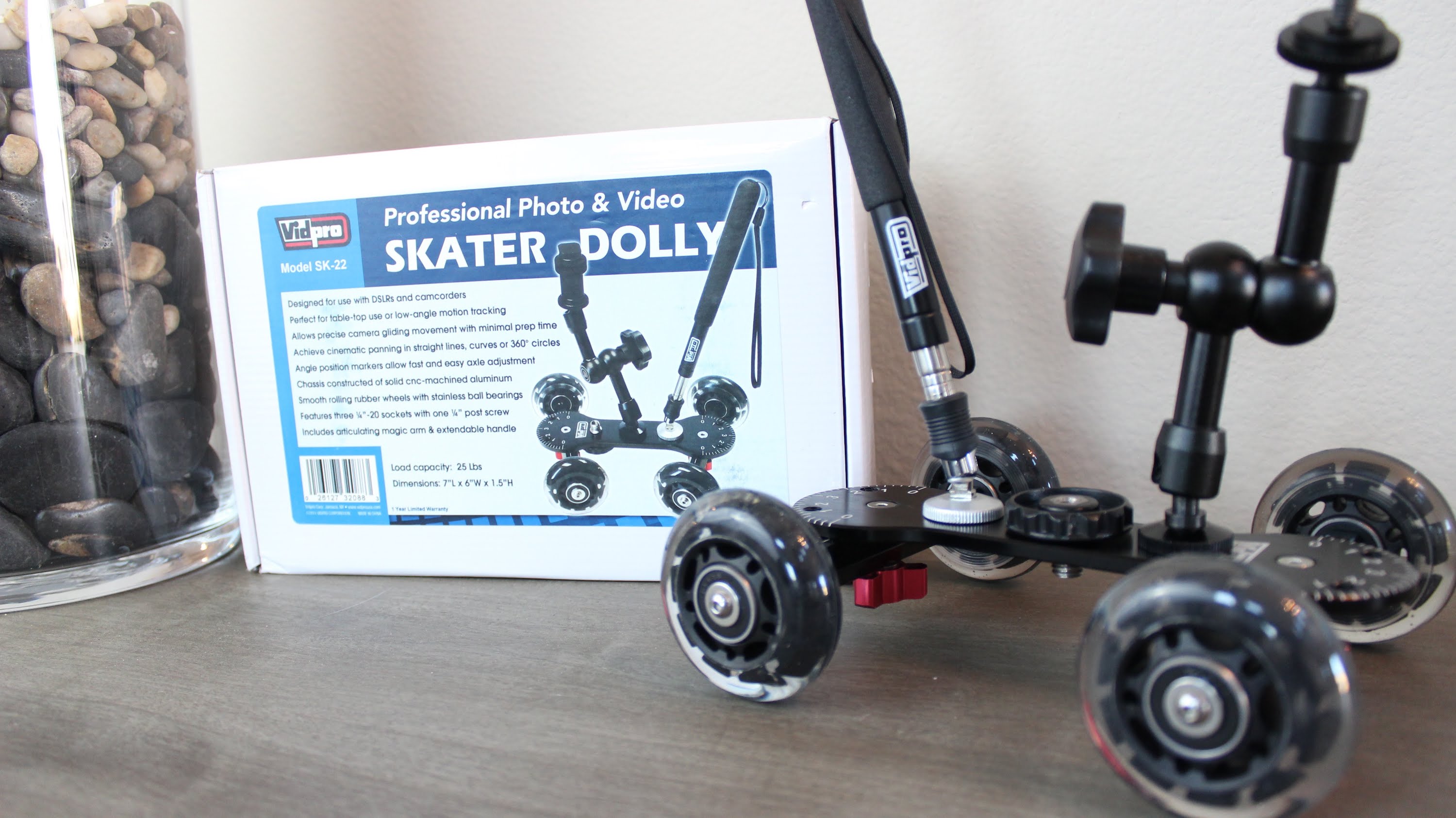 Vidpro SK-22 Professional Skater Dolly for Digital SLR Cameras & Video Camcorders