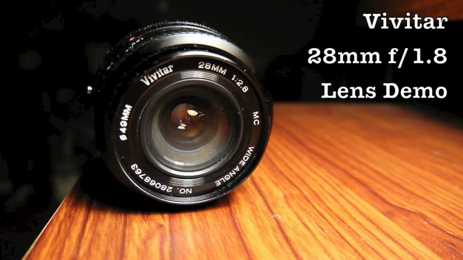 Vivitar Wide Angle Lens in 28mm f/2.8 MC For Konica AR SLR & DSLR or Mirrorless Digital Cameras