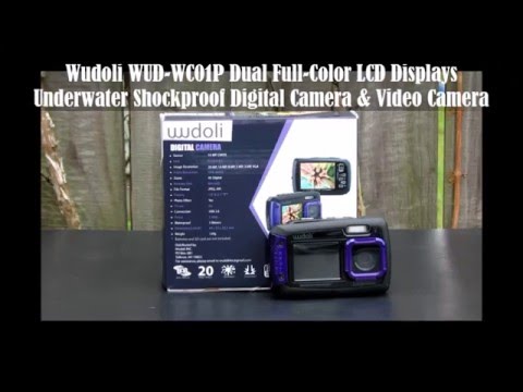 Wudoli WUD-WC01P Dual Full-Color LCD Displays Underwater Shockproof Digital Camera & Video Camera