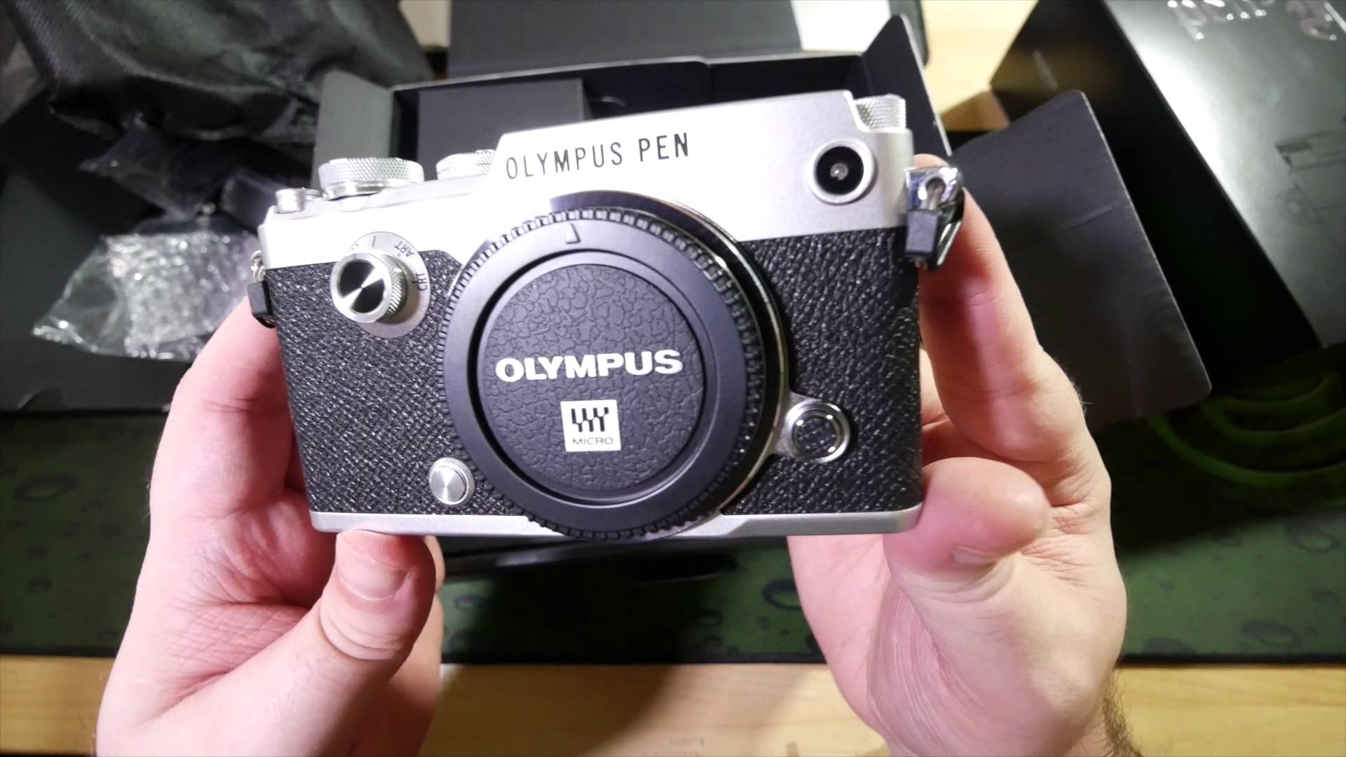 You see NO SCREWS! Olympus PEN-F Unboxing – DigiDIRECT TV